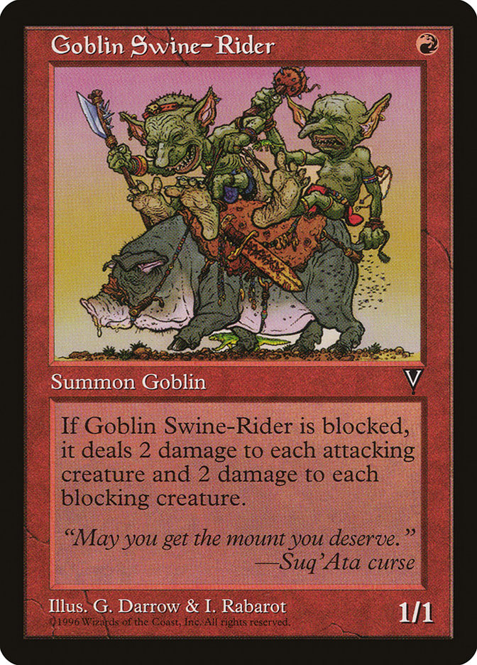 Goblin Swine-Rider [Visions] | North Valley Games