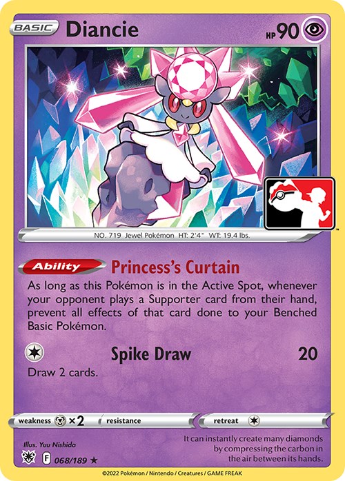 Diancie (068/189) [Prize Pack Series Three] | North Valley Games