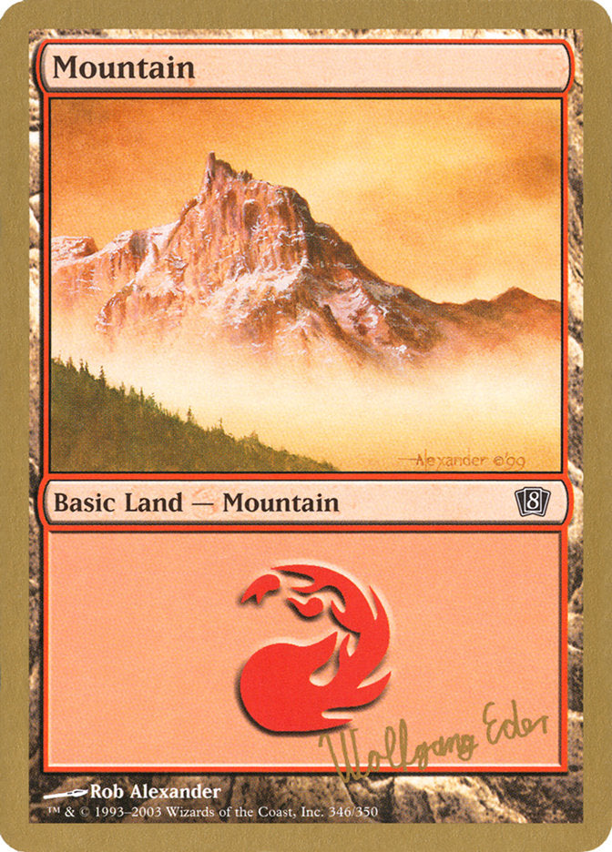 Mountain (we346) (Wolfgang Eder) [World Championship Decks 2003] | North Valley Games