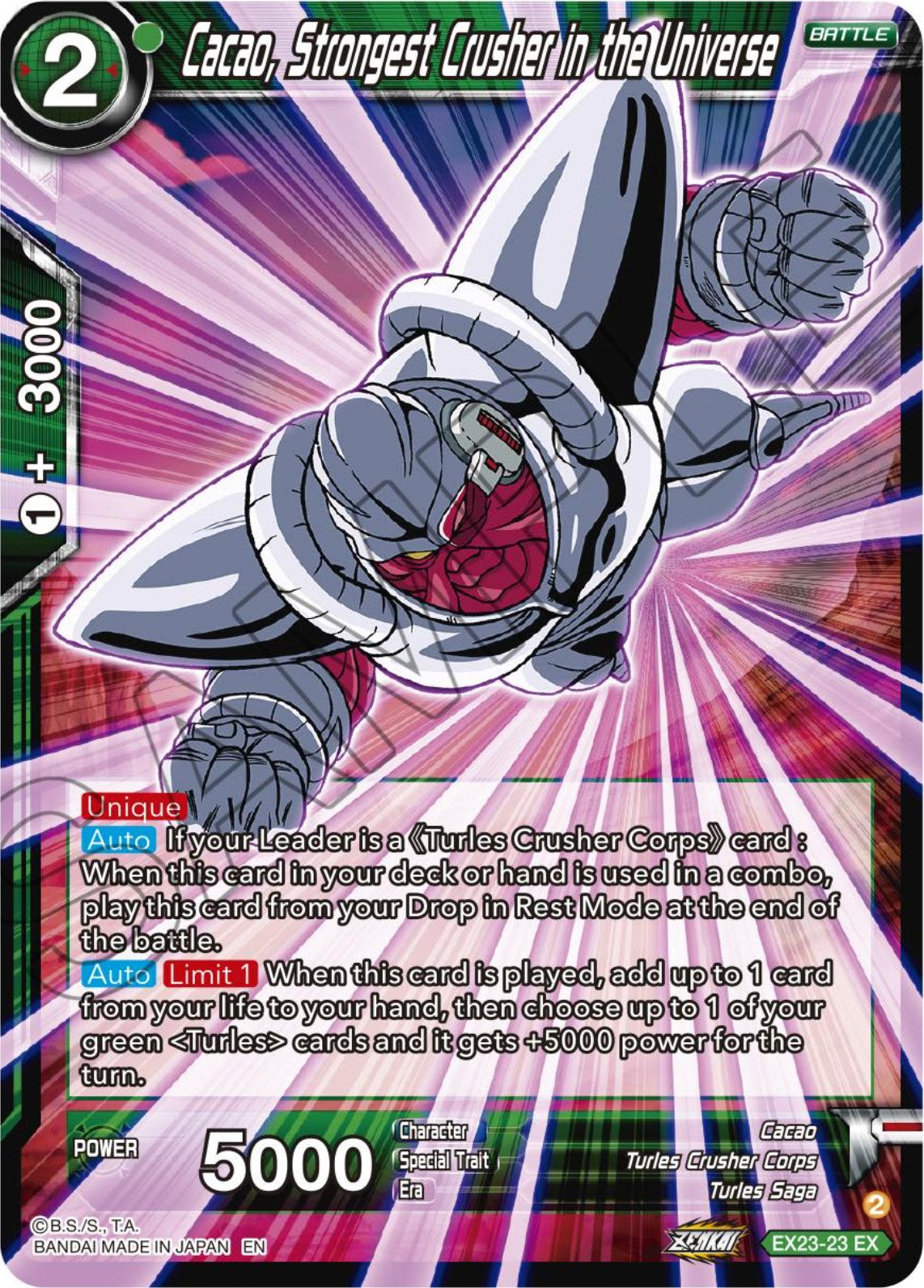 Cacao, Strongest Crusher in the Universe (EX23-23) [Premium Anniversary Box 2023] | North Valley Games