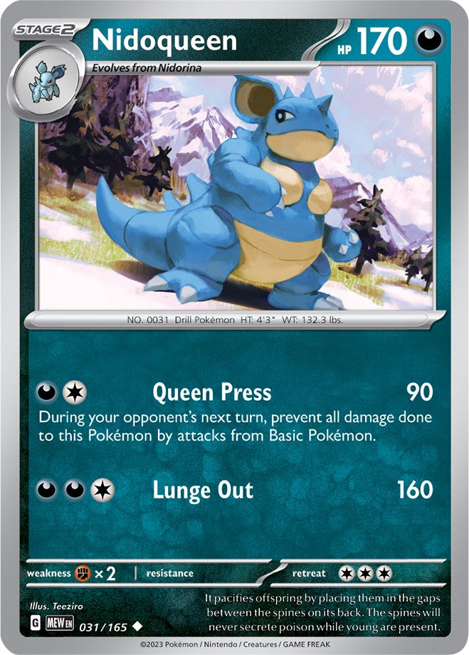 Nidoqueen (031/165) [Scarlet & Violet: 151] | North Valley Games