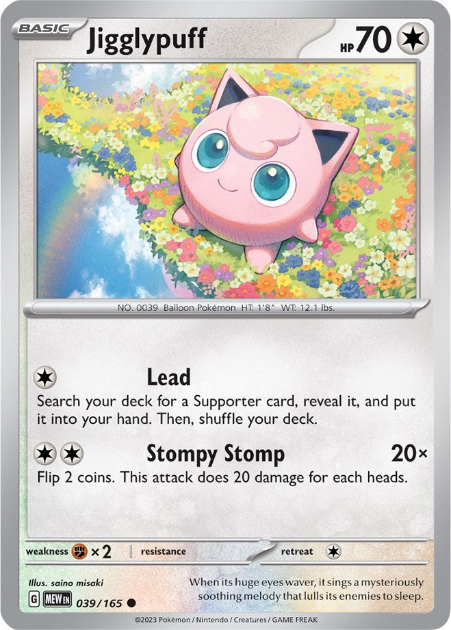 Jigglypuff (039/165) [Scarlet & Violet: 151] | North Valley Games