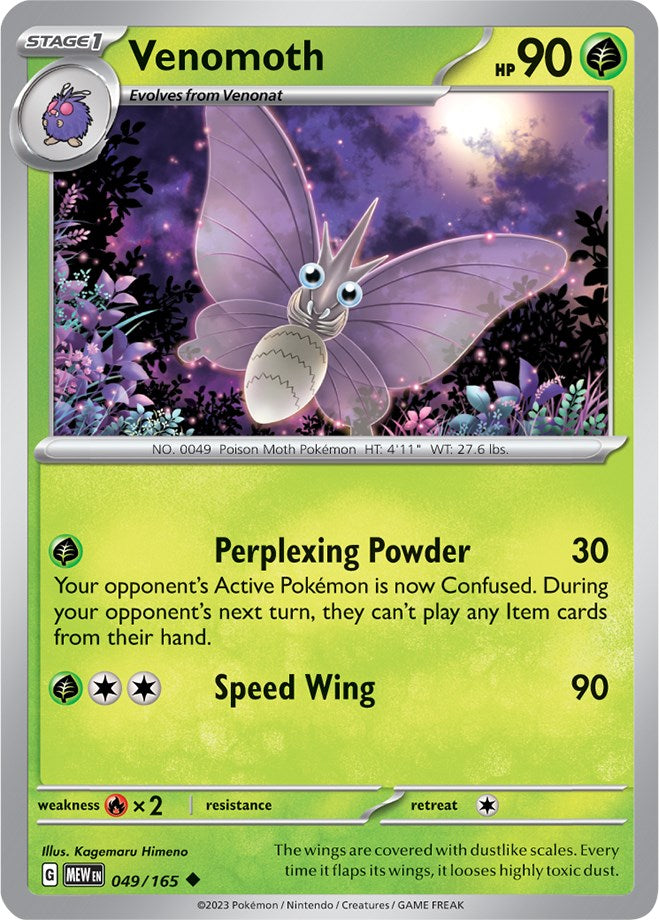 Venomoth (049/165) [Scarlet & Violet: 151] | North Valley Games