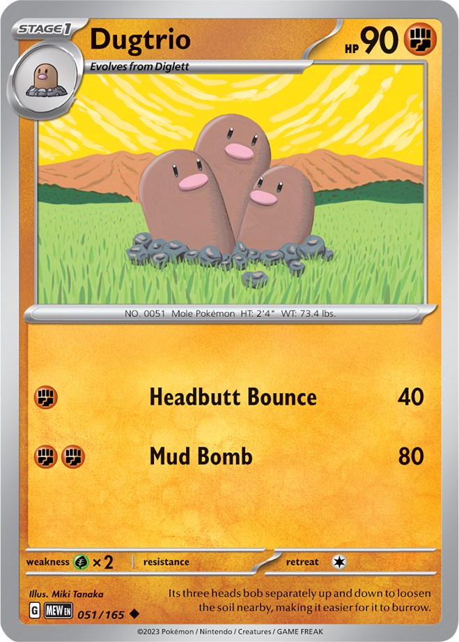 Dugtrio (051/165) [Scarlet & Violet: 151] | North Valley Games