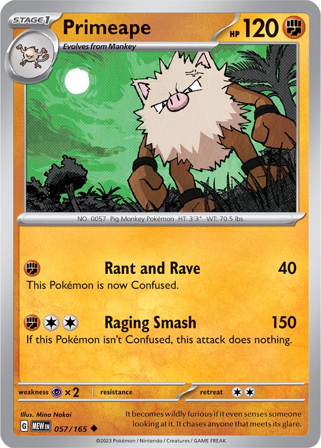 Primeape (057/165) [Scarlet & Violet: 151] | North Valley Games