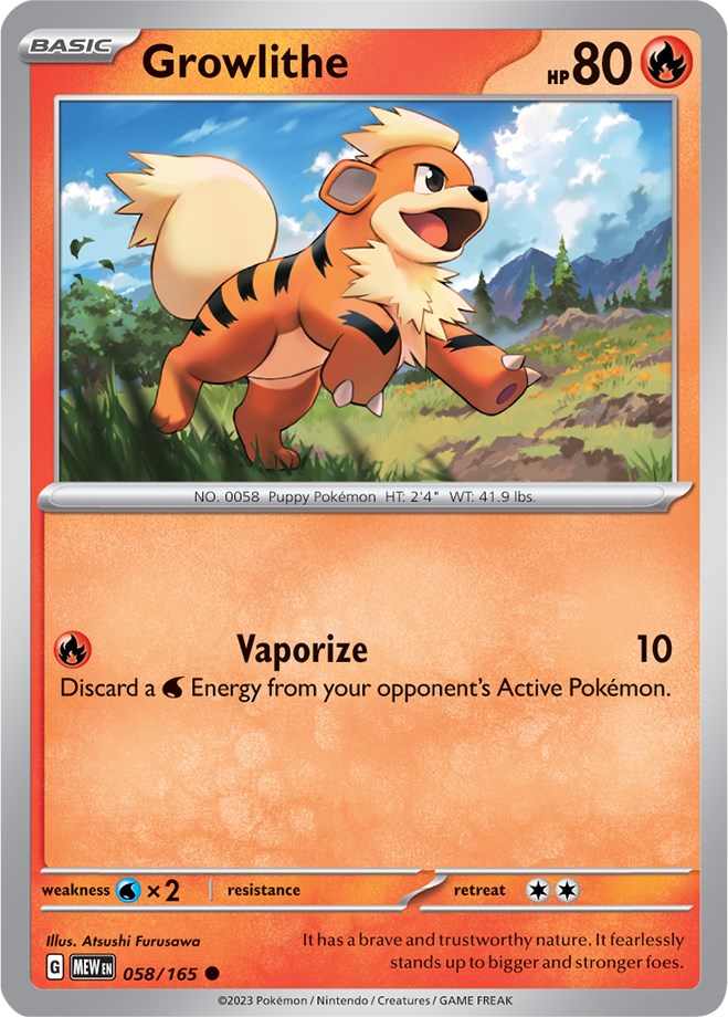 Growlithe (058/165) [Scarlet & Violet: 151] | North Valley Games