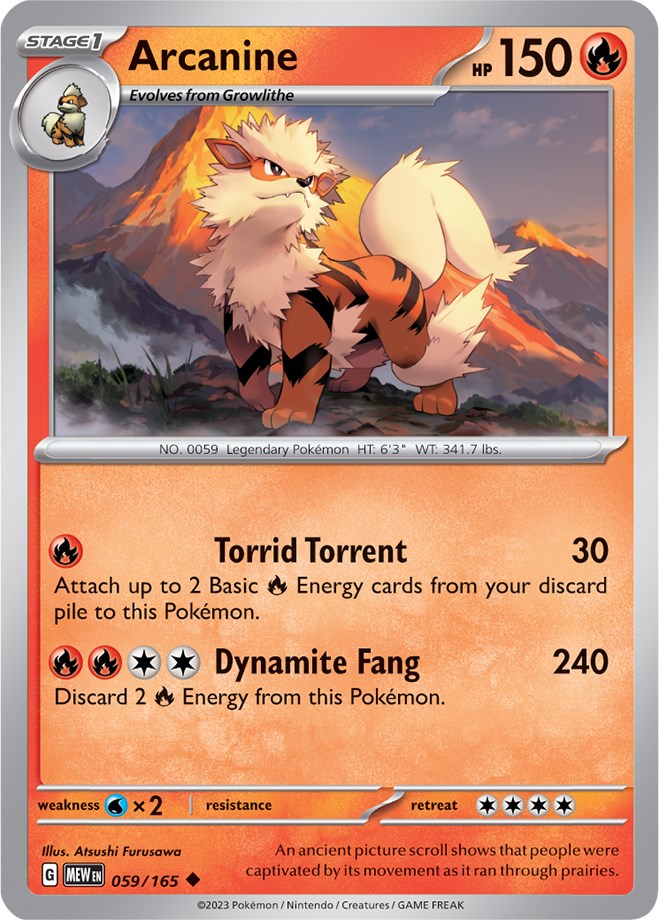 Arcanine (059/165) [Scarlet & Violet: 151] | North Valley Games