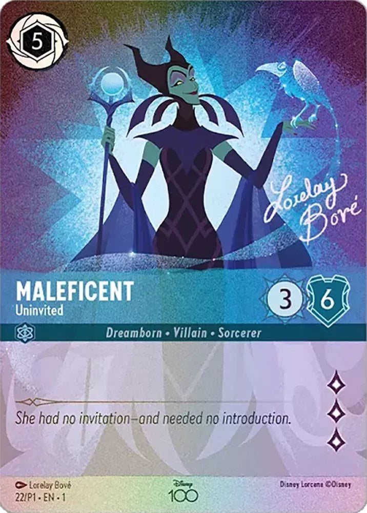 Maleficent - Uninvited (Alternate Art) (22) [Disney100 Promos] | North Valley Games