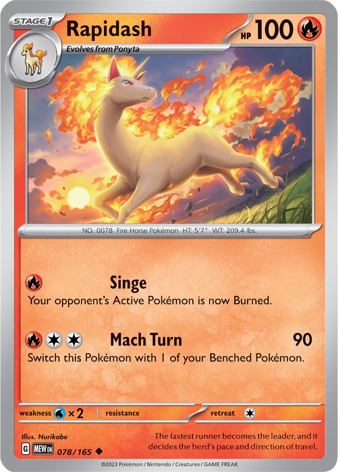 Rapidash (078/165) [Scarlet & Violet: 151] | North Valley Games