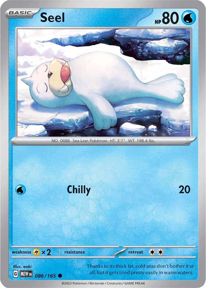 Seel (086/165) [Scarlet & Violet: 151] | North Valley Games