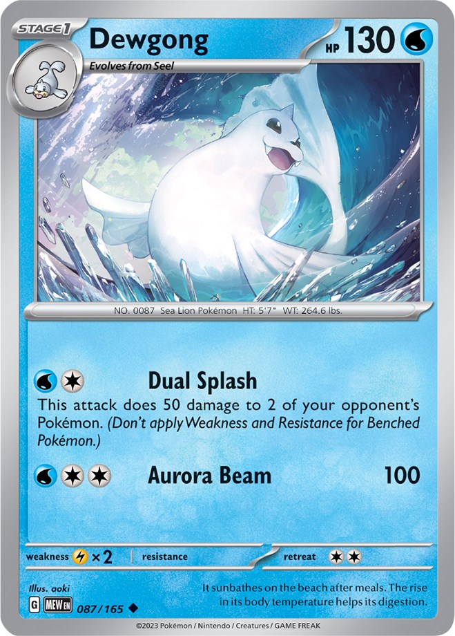 Dewgong (087/165) [Scarlet & Violet: 151] | North Valley Games