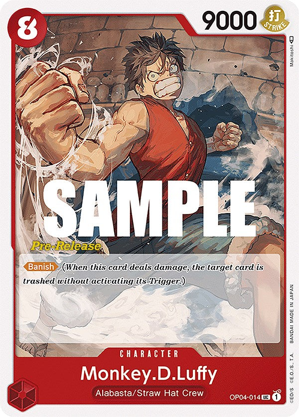 Monkey.D.Luffy [Kingdoms of Intrigue Pre-Release Cards] | North Valley Games
