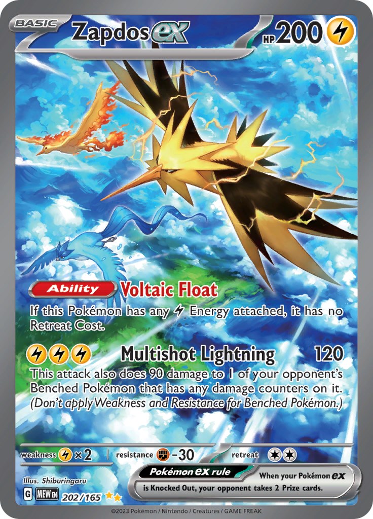 Zapdos ex (202/165) [Scarlet & Violet: 151] | North Valley Games