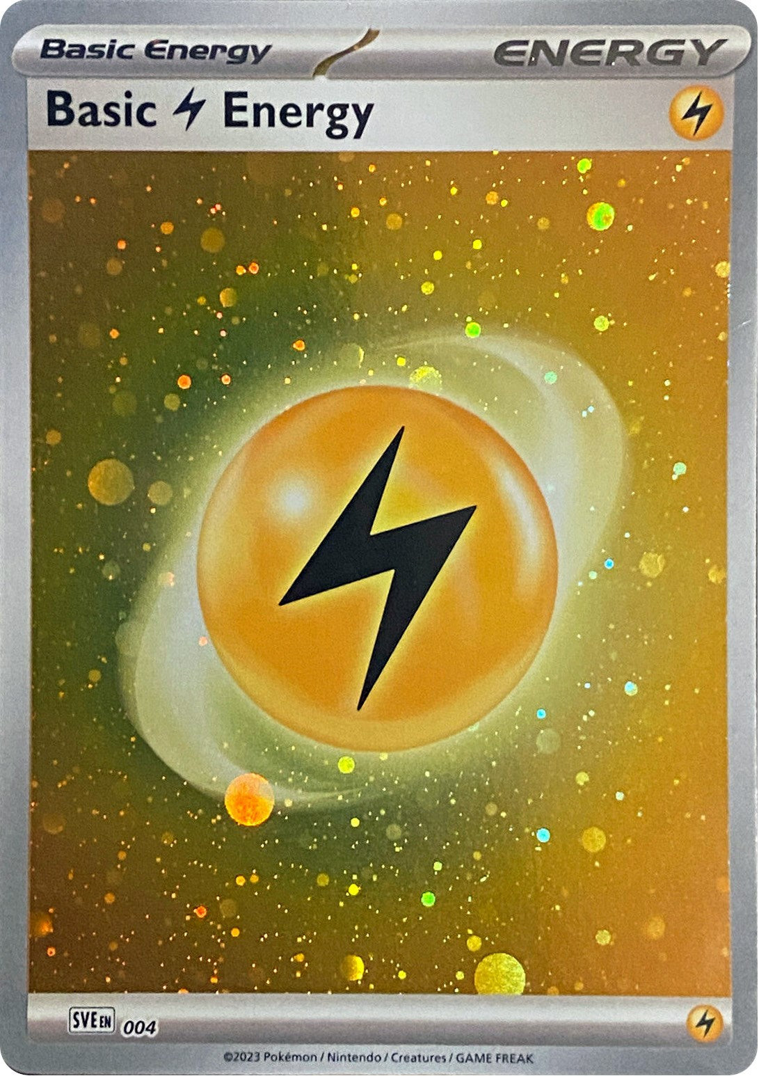 Basic Lightning Energy (004) (Cosmos Holo) [Scarlet & Violet: Base Set] | North Valley Games