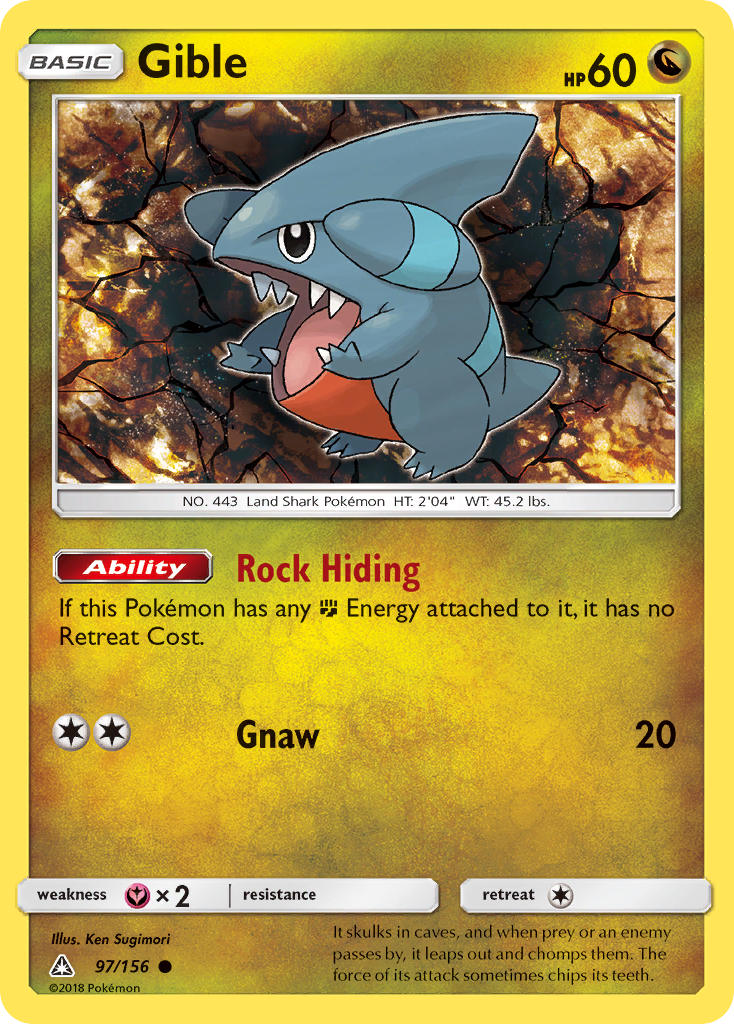 Gible (97/156) [Sun & Moon: Ultra Prism] | North Valley Games