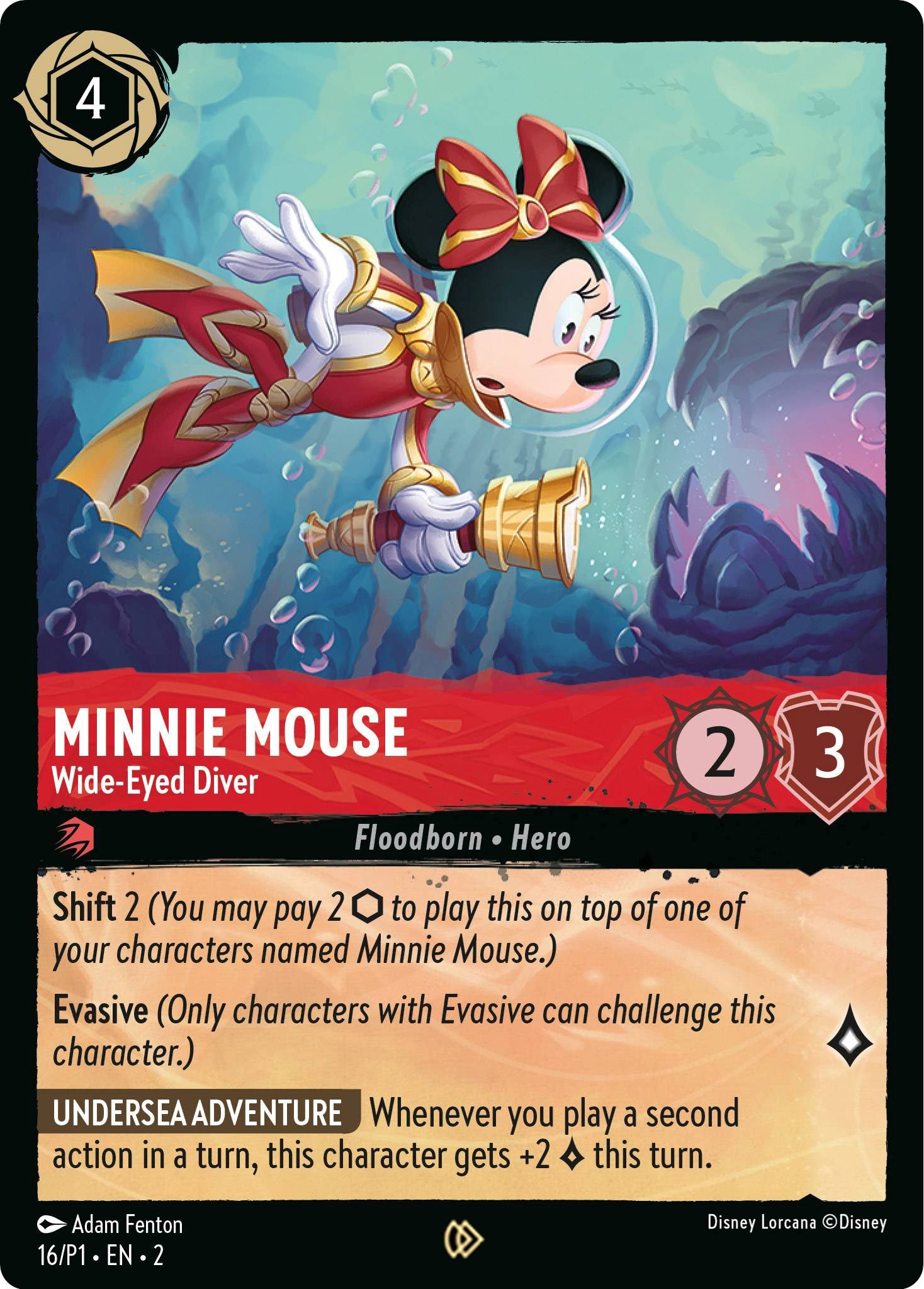 Minnie Mouse - Wide-Eyed Diver (16) [Promo Cards] | North Valley Games