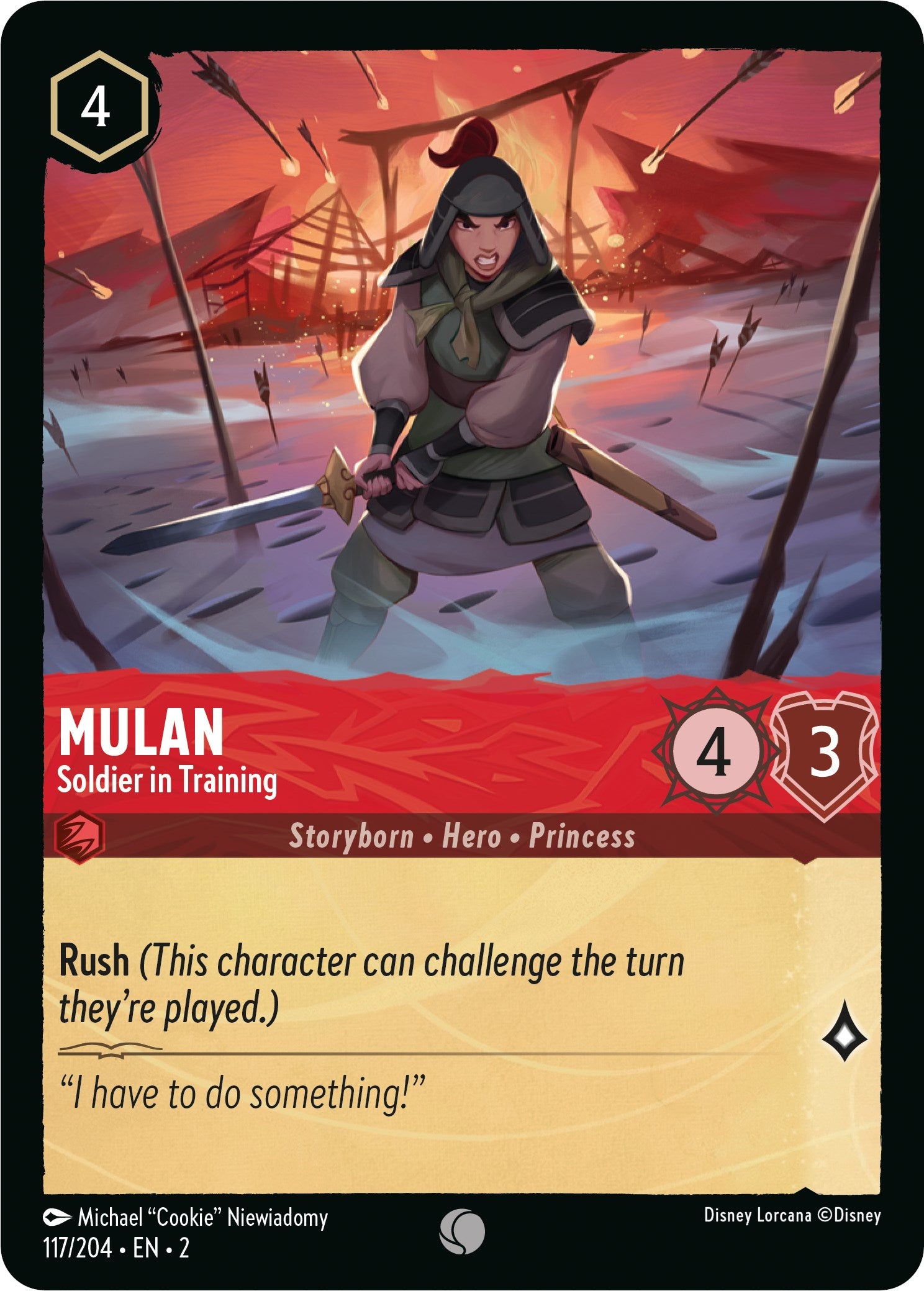 Mulan - Soldier in Training (117/204) [Rise of the Floodborn] | North Valley Games