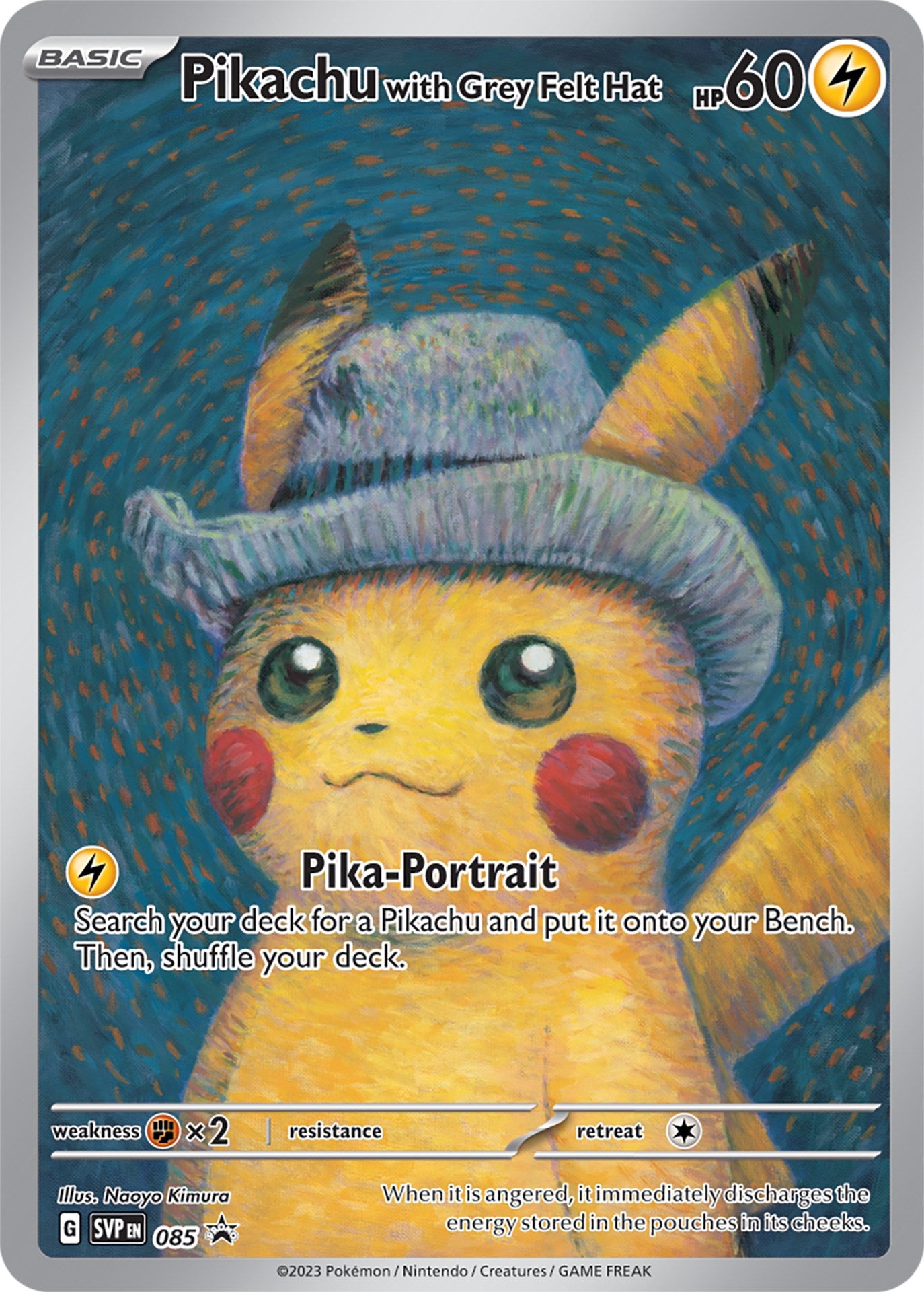 Pikachu with Grey Felt Hat (085) [Scarlet & Violet: Black Star Promos] | North Valley Games