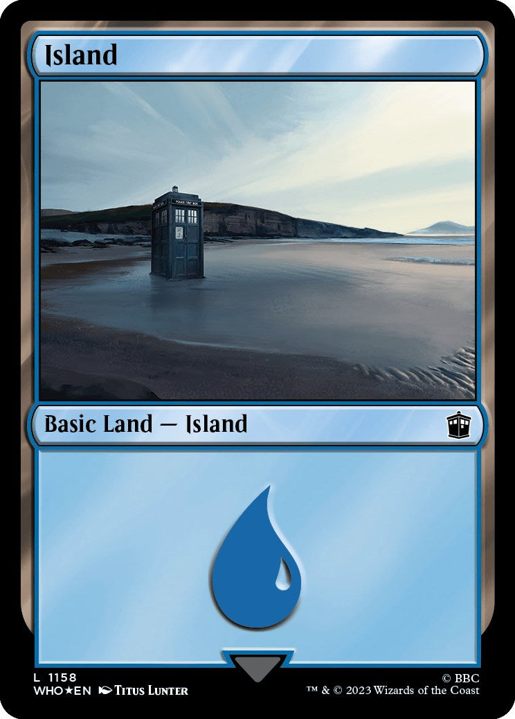 Island (1158) (Surge Foil) [Doctor Who] | North Valley Games