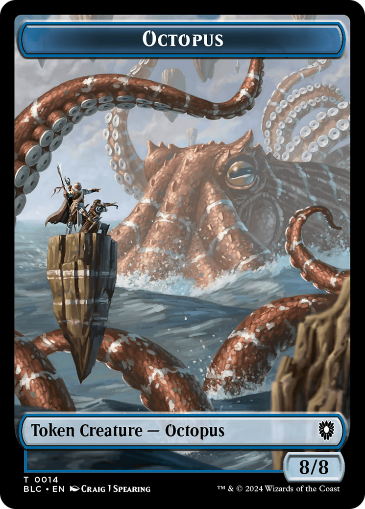 Octopus // Rabbit Double-Sided Token [Bloomburrow Commander Tokens] | North Valley Games