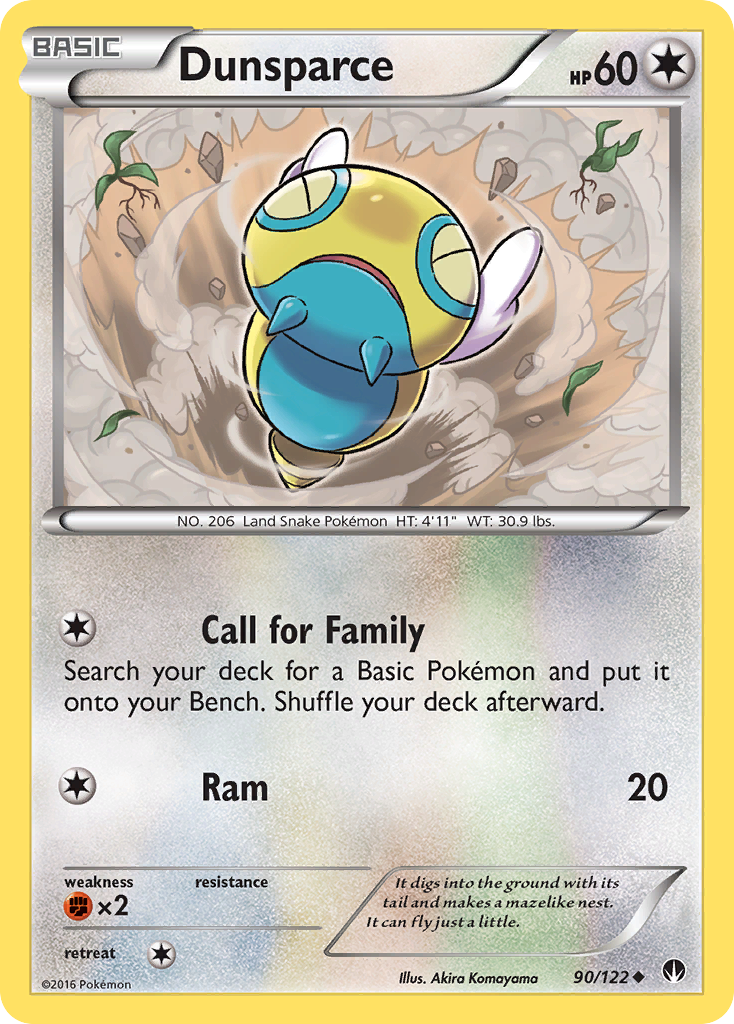 Dunsparce (90/122) [XY: BREAKpoint] | North Valley Games