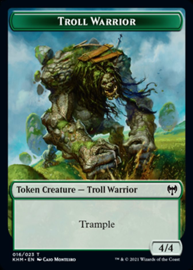 Troll Warrior Token [Kaldheim Tokens] | North Valley Games