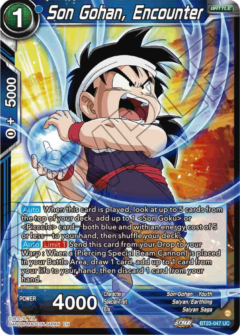 Son Gohan, Encounter (BT23-047) [Perfect Combination] | North Valley Games