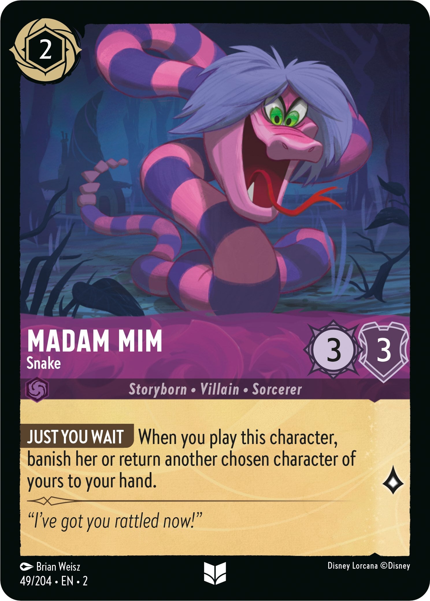 Madam Mim - Snake (49/204) [Rise of the Floodborn] | North Valley Games