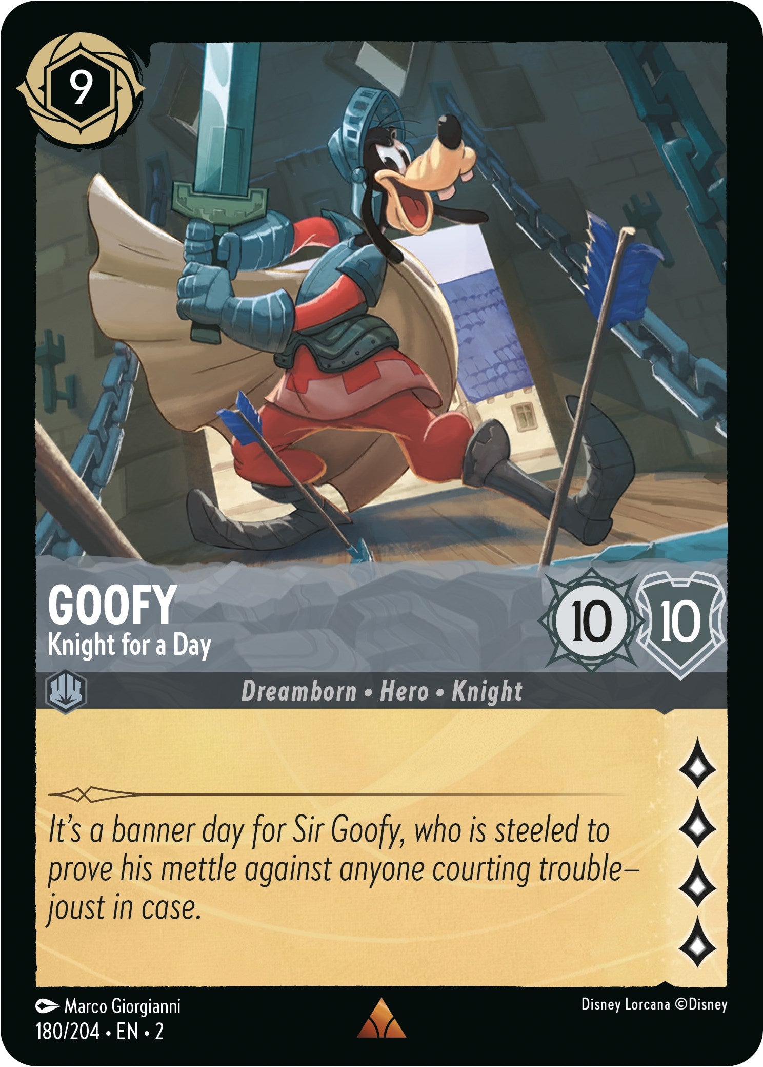 Goofy - Knight for a Day (180/204) [Rise of the Floodborn] | North Valley Games