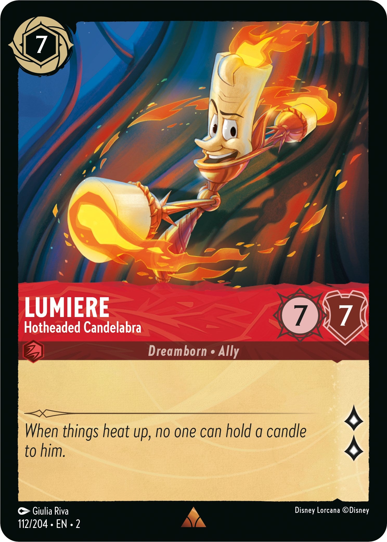 Lumiere - Hotheaded Candelabra (112/204) [Rise of the Floodborn] | North Valley Games