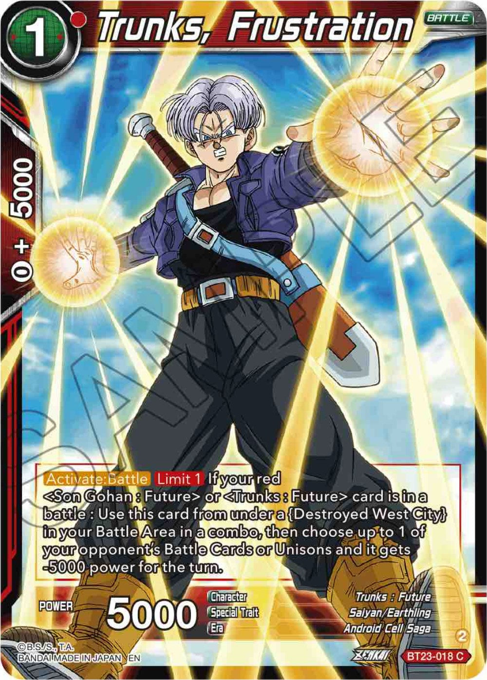 Trunks, Frustration (BT23-018) [Perfect Combination] | North Valley Games