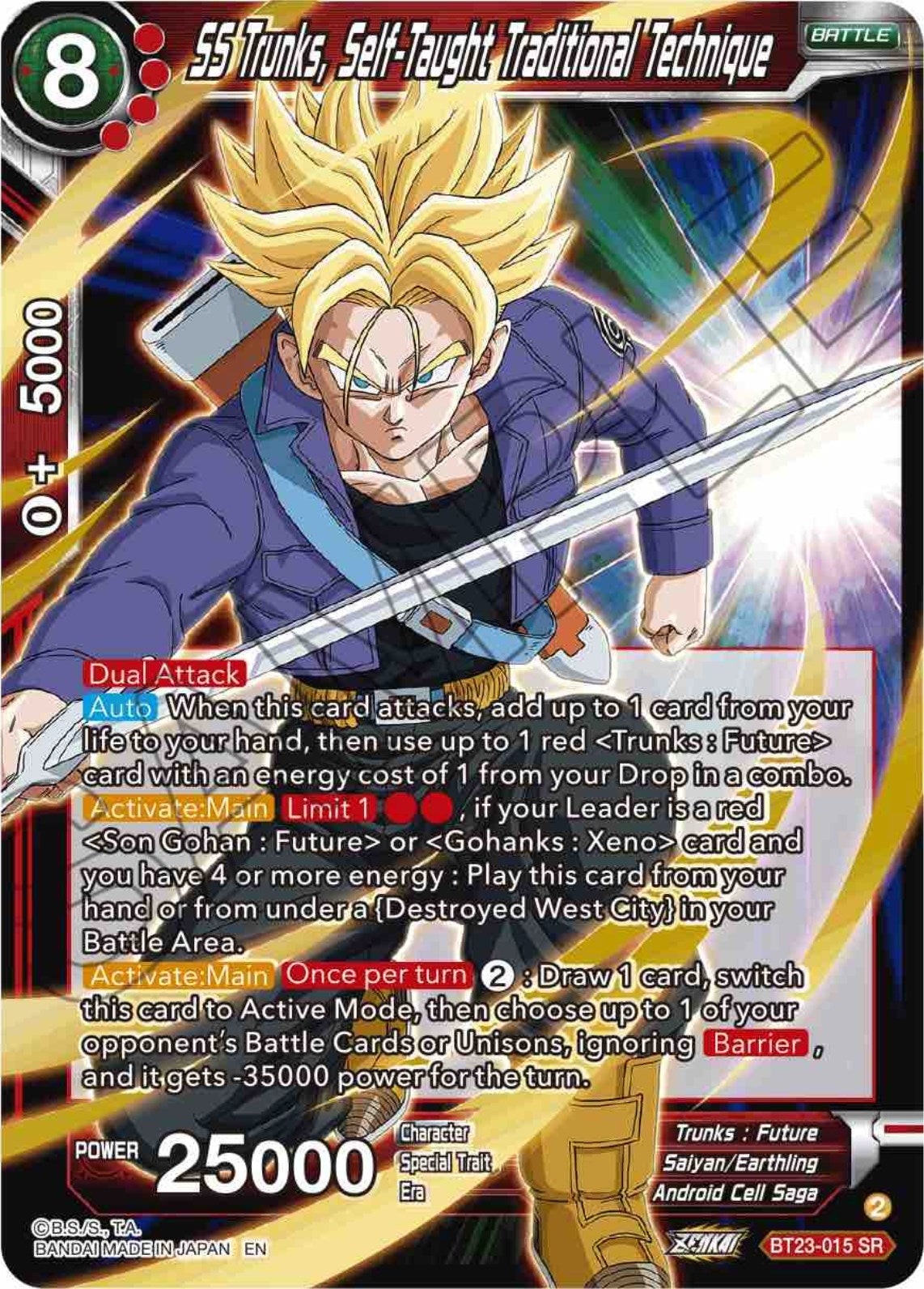 SS Trunks, Self-Taught Traditional Technique (BT23-015) [Perfect Combination] | North Valley Games