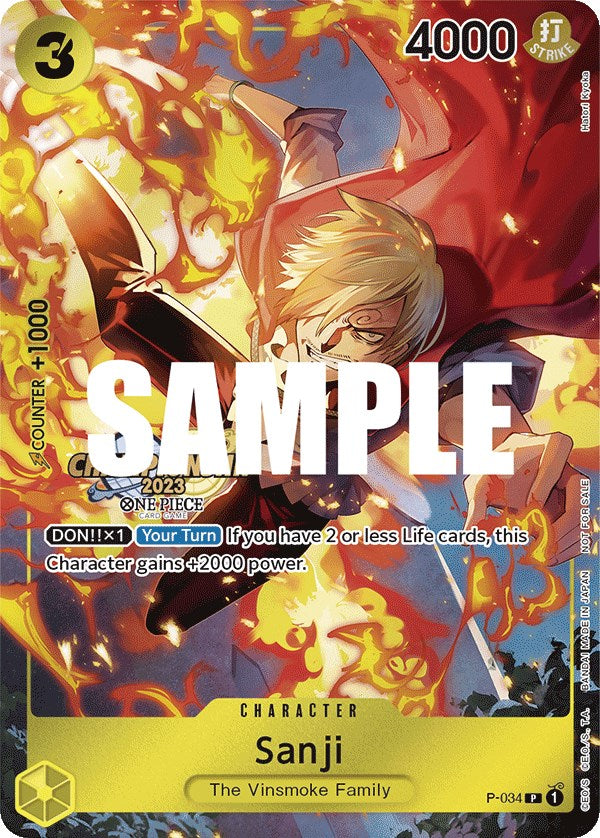 Sanji (CS 2023 Event Pack) [One Piece Promotion Cards] | North Valley Games