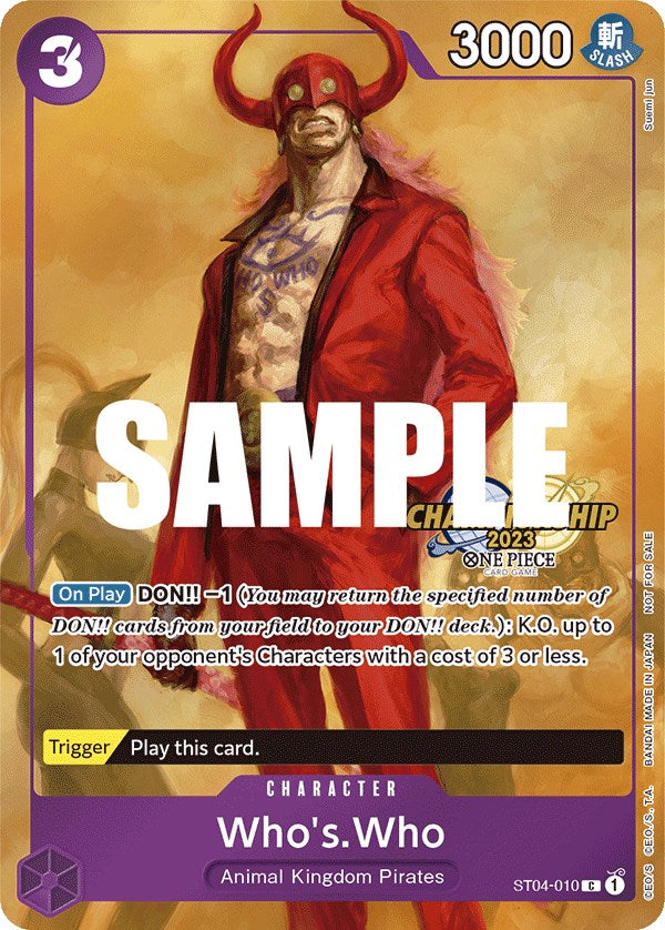 Who's.Who (CS 2023 Celebration Pack) [One Piece Promotion Cards] | North Valley Games