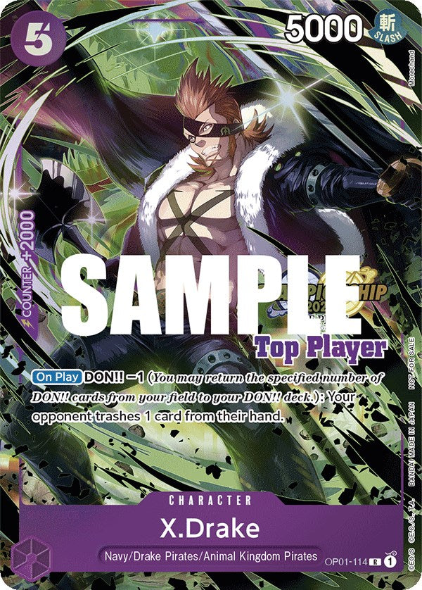 X.Drake (CS 2023 Top Players Pack) [One Piece Promotion Cards] | North Valley Games