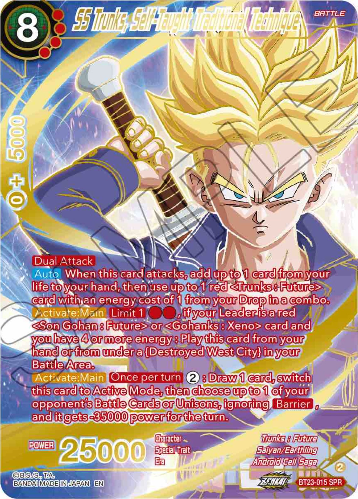 SS Trunks, Self-Taught Traditional Technique (SPR) (BT23-015) [Perfect Combination] | North Valley Games