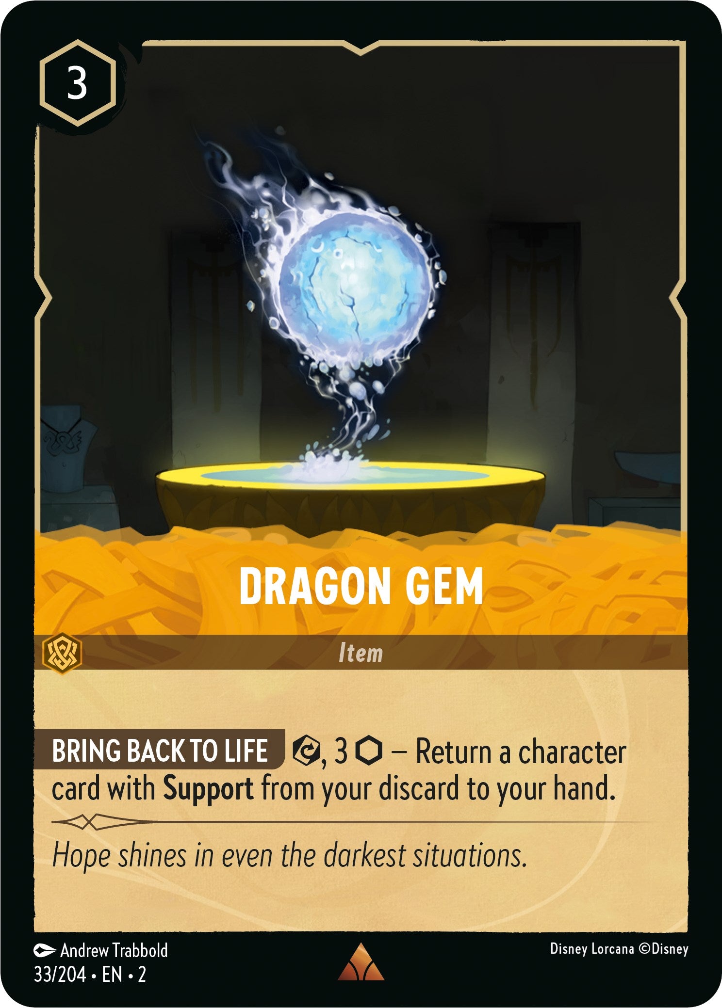 Dragon Gem (33/204) [Rise of the Floodborn] | North Valley Games