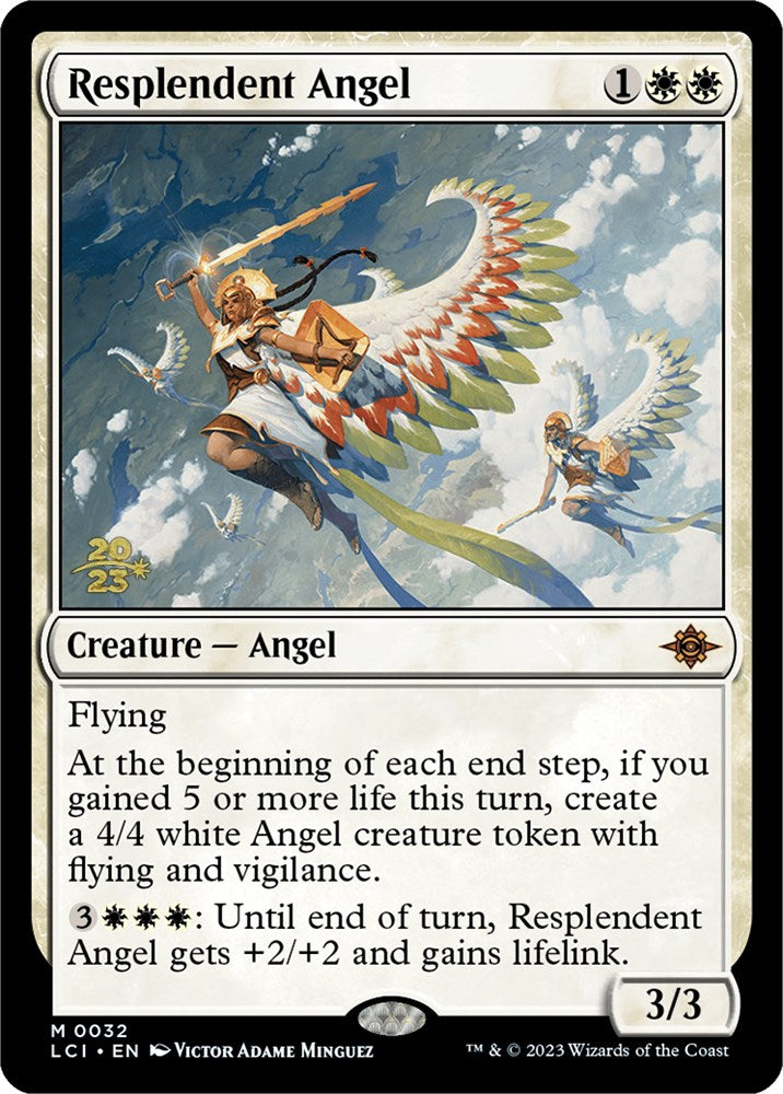 Resplendent Angel (LCI) [The Lost Caverns of Ixalan Prerelease Cards] | North Valley Games