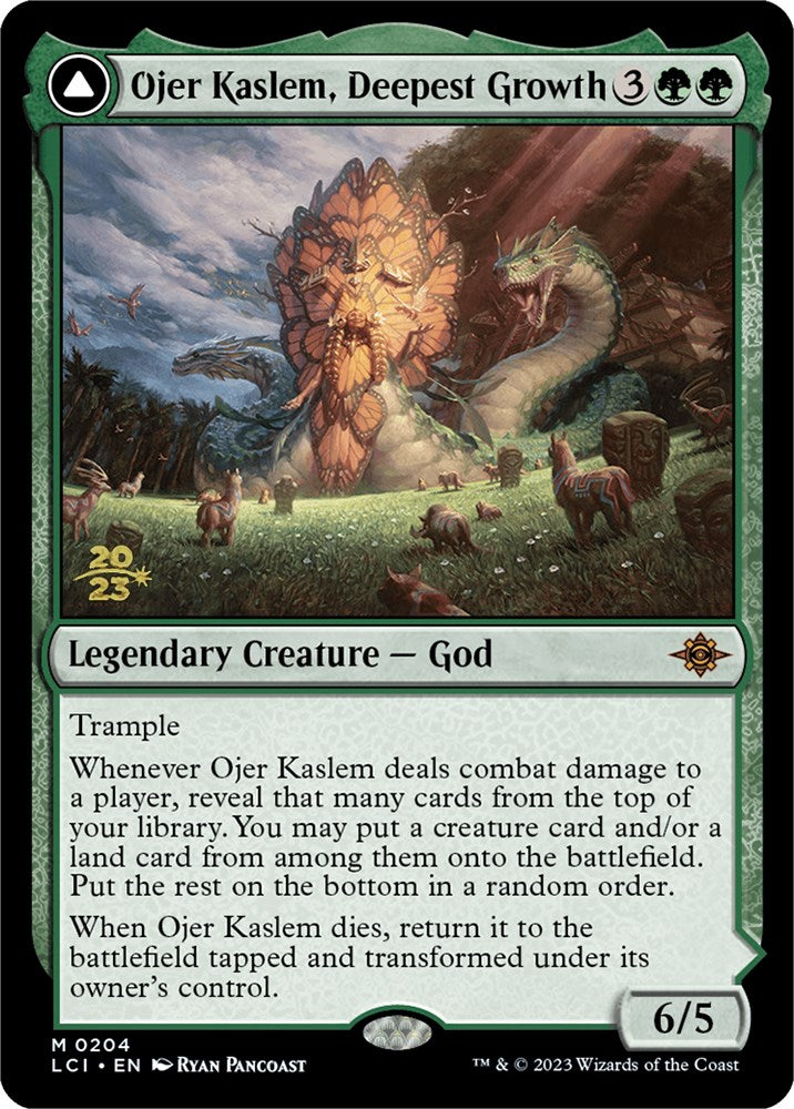 Ojer Kaslem, Deepest Growth // Temple of Cultivation [The Lost Caverns of Ixalan Prerelease Cards] | North Valley Games
