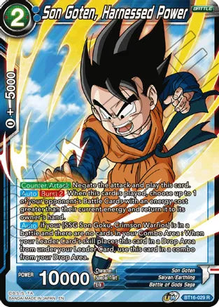 Son Goten, Harnessed Power (BT16-029) [Realm of the Gods] | North Valley Games