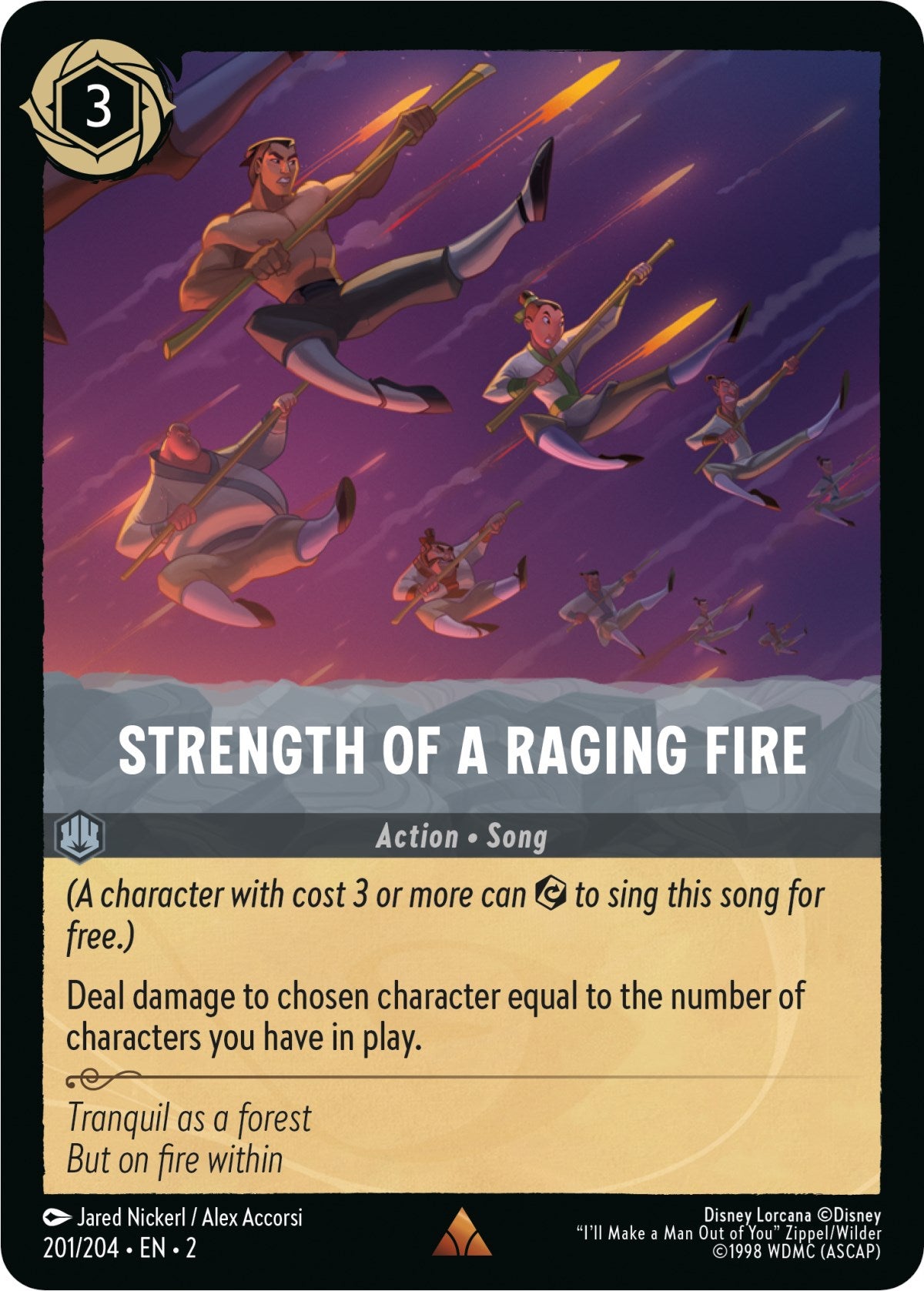 Strength of a Raging Fire (201/204) [Rise of the Floodborn] | North Valley Games