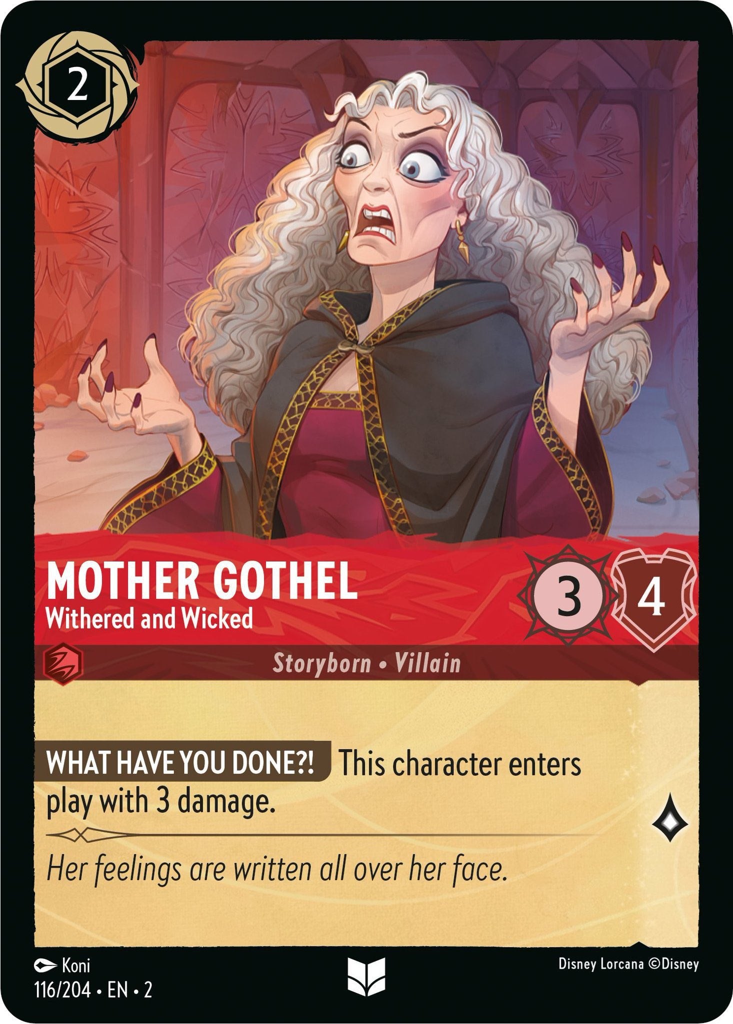 Mother Gothel - Withered and Wicked (116/204) [Rise of the Floodborn] | North Valley Games