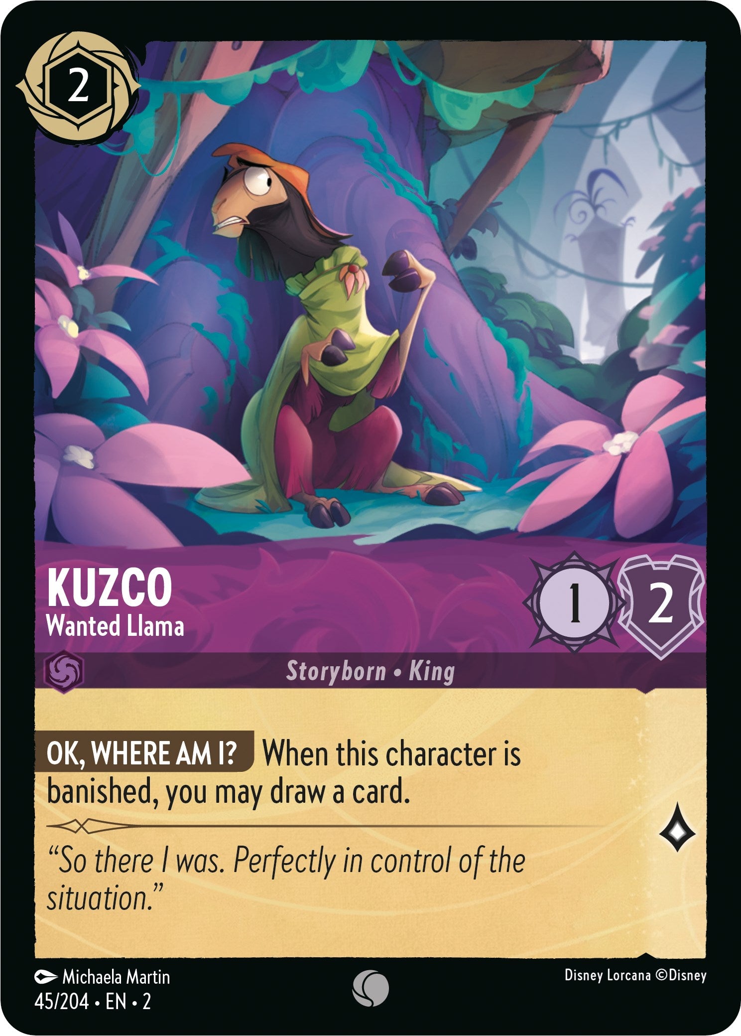 Kuzco - Wanted Llama (45/204) [Rise of the Floodborn] | North Valley Games