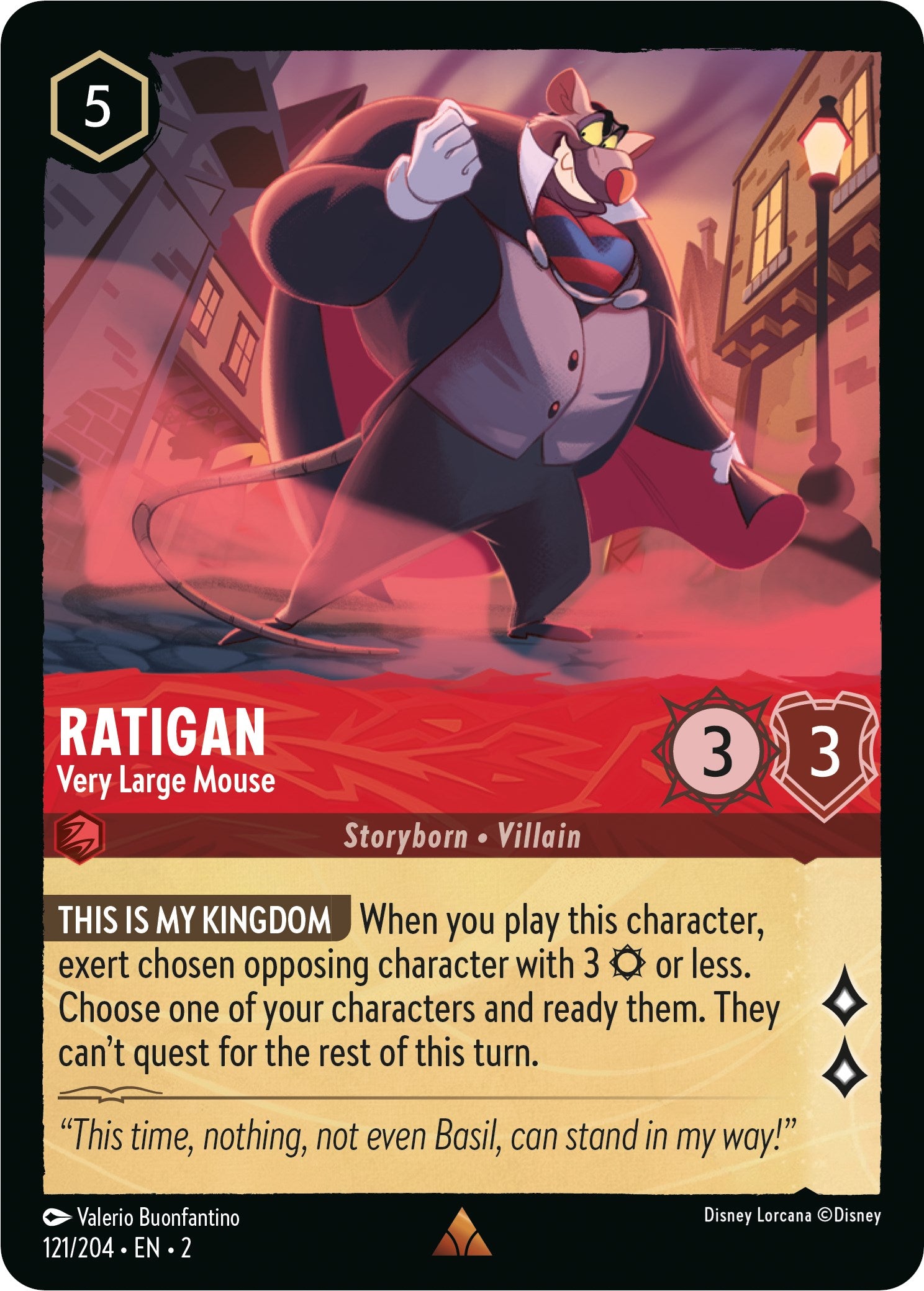 Ratigan - Very Large Mouse (121/204) [Rise of the Floodborn] | North Valley Games