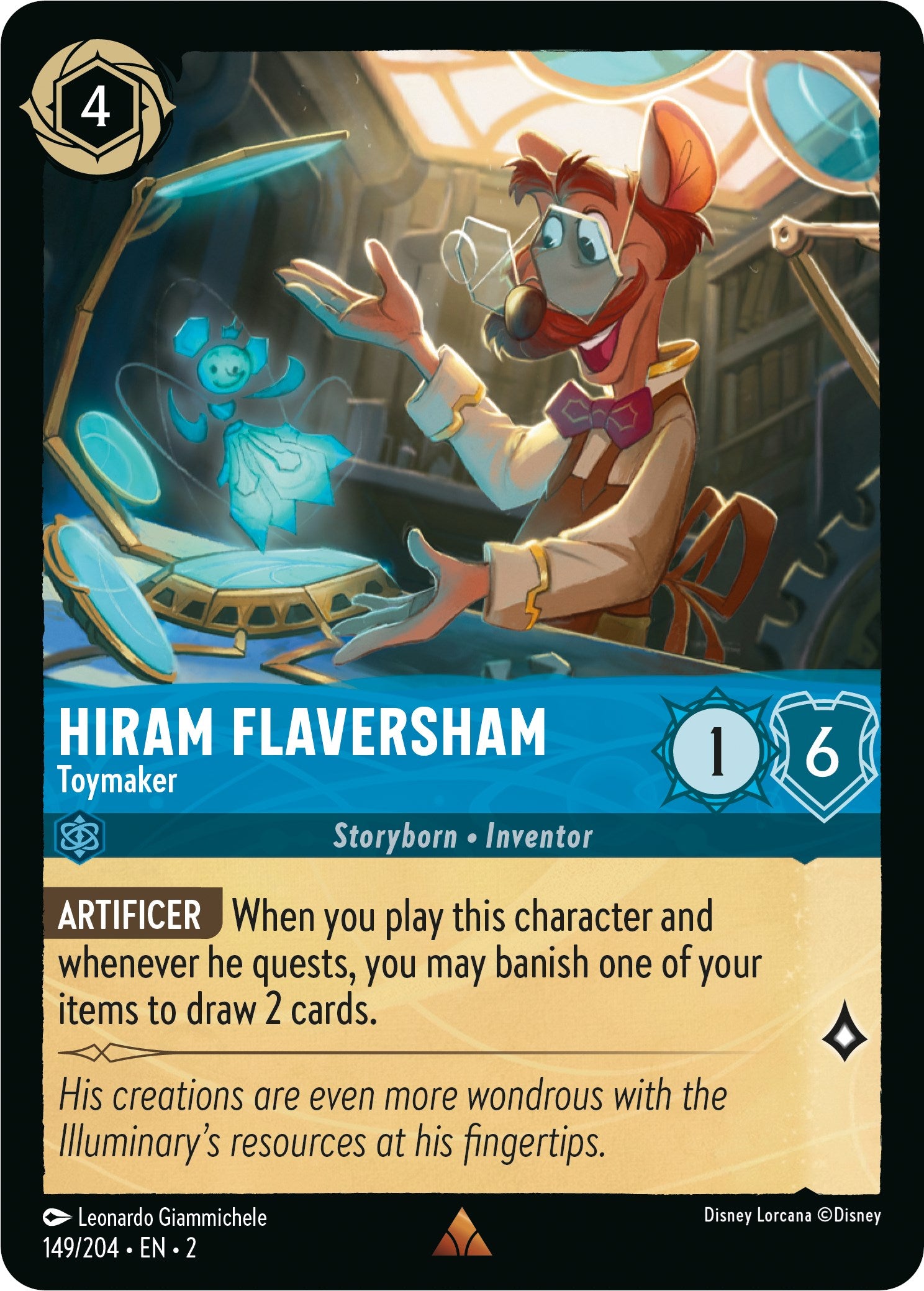 Hiram Flaversham - Toymaker (149/204) [Rise of the Floodborn] | North Valley Games
