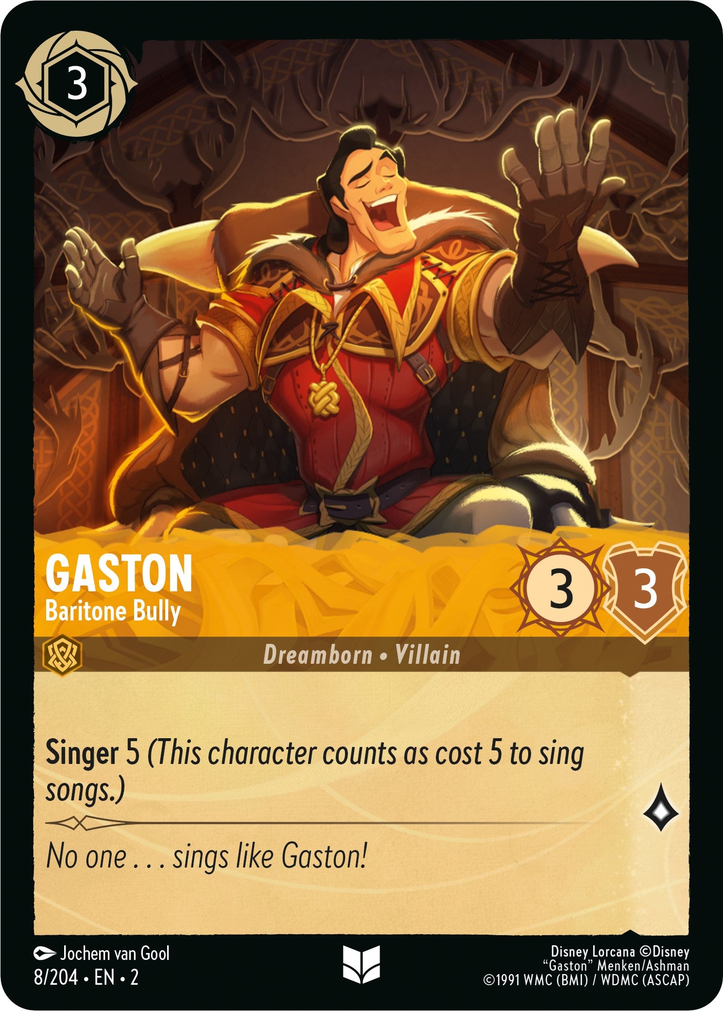Gaston - Baritone Bully (8/204) [Rise of the Floodborn] | North Valley Games