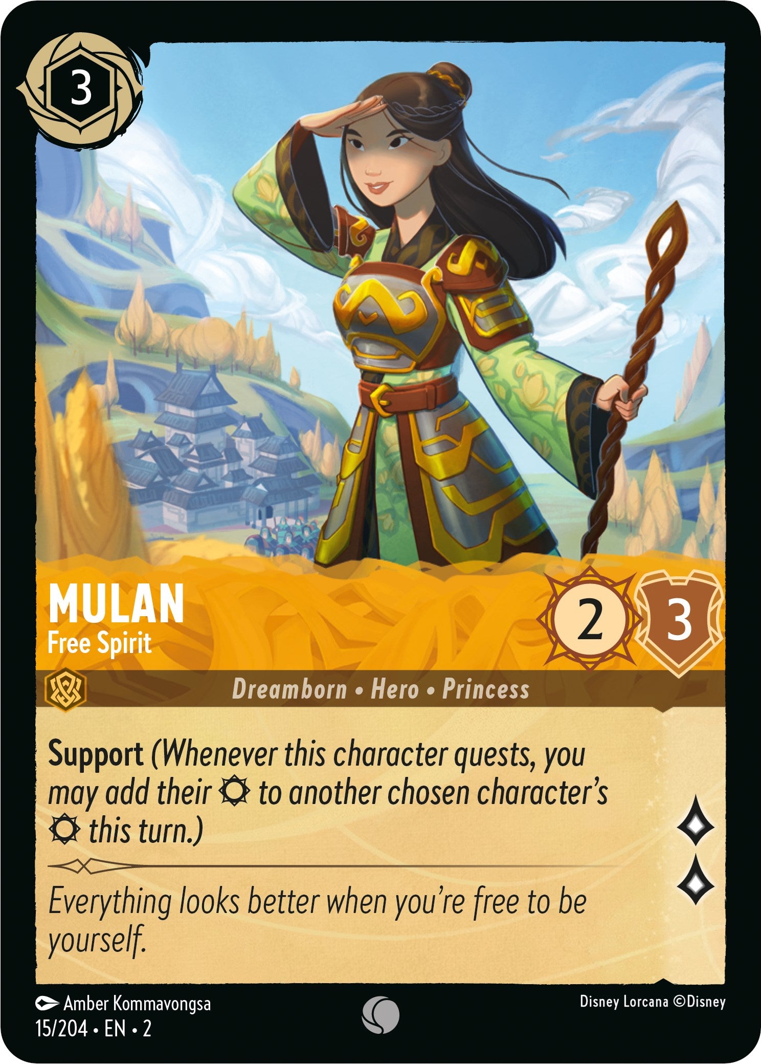 Mulan - Free Spirit (15/204) [Rise of the Floodborn] | North Valley Games