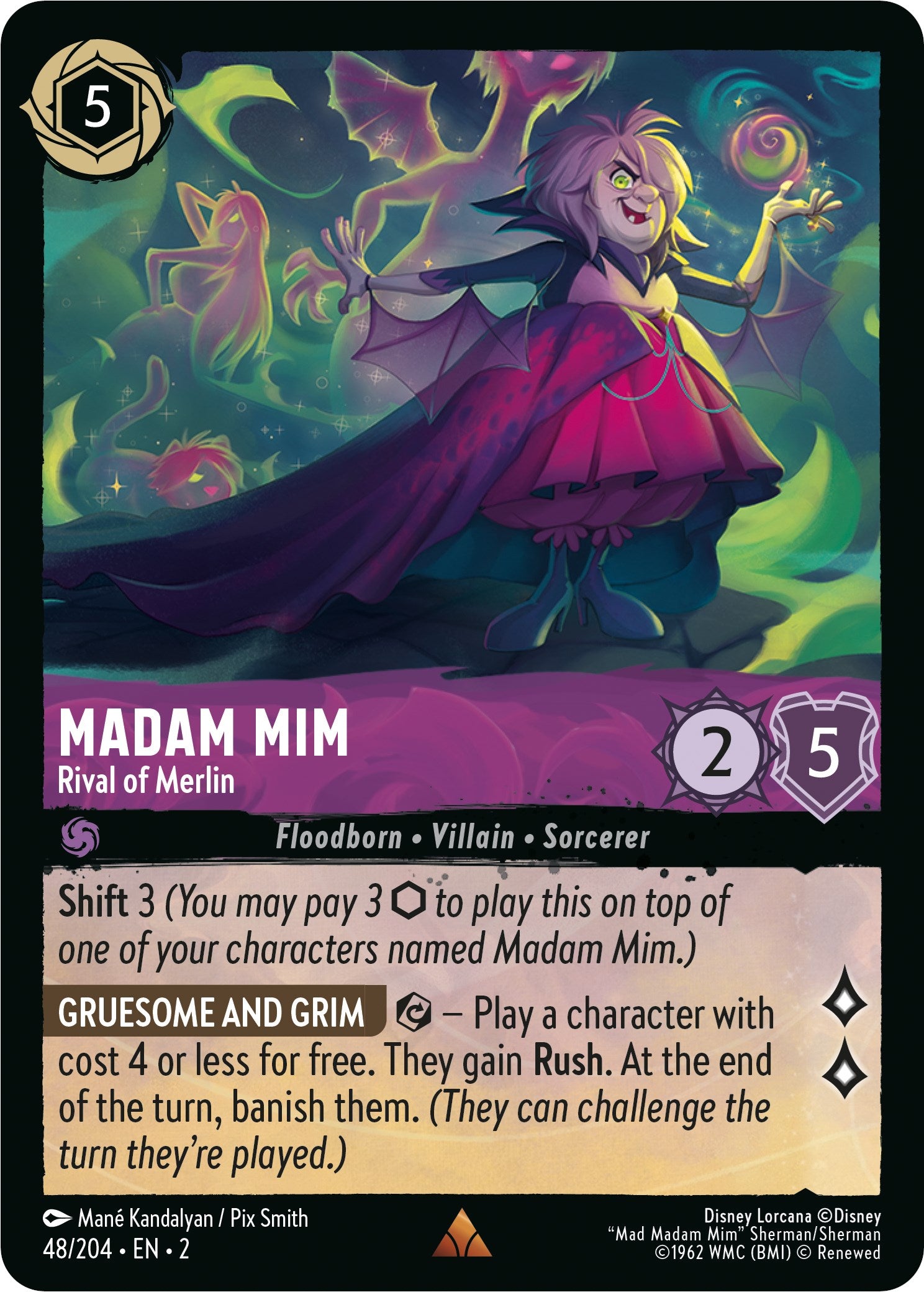 Madam Mim - Rival of Merlin (48/204) [Rise of the Floodborn] | North Valley Games