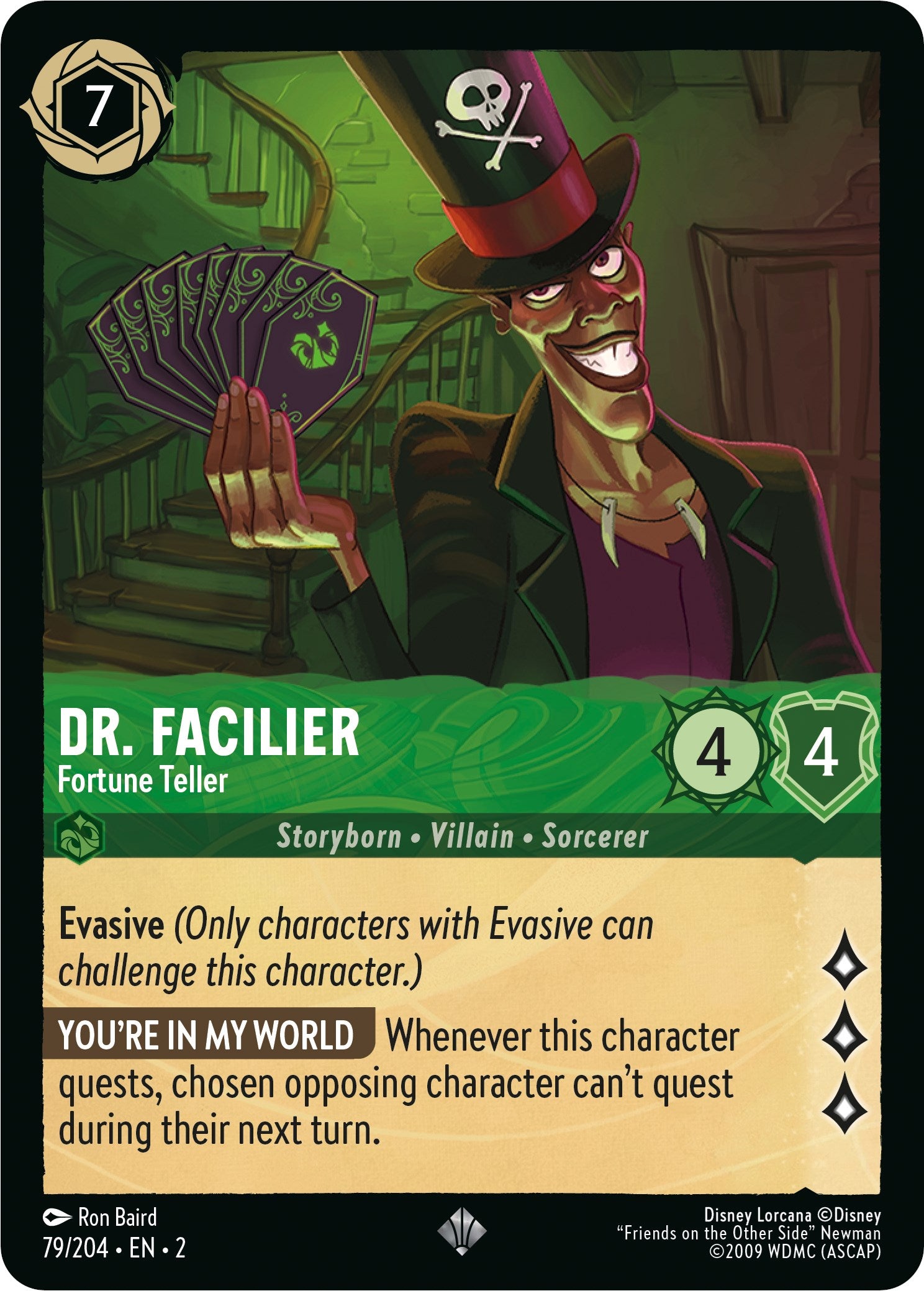 Dr. Facilier - Fortune Teller (79/204) [Rise of the Floodborn] | North Valley Games