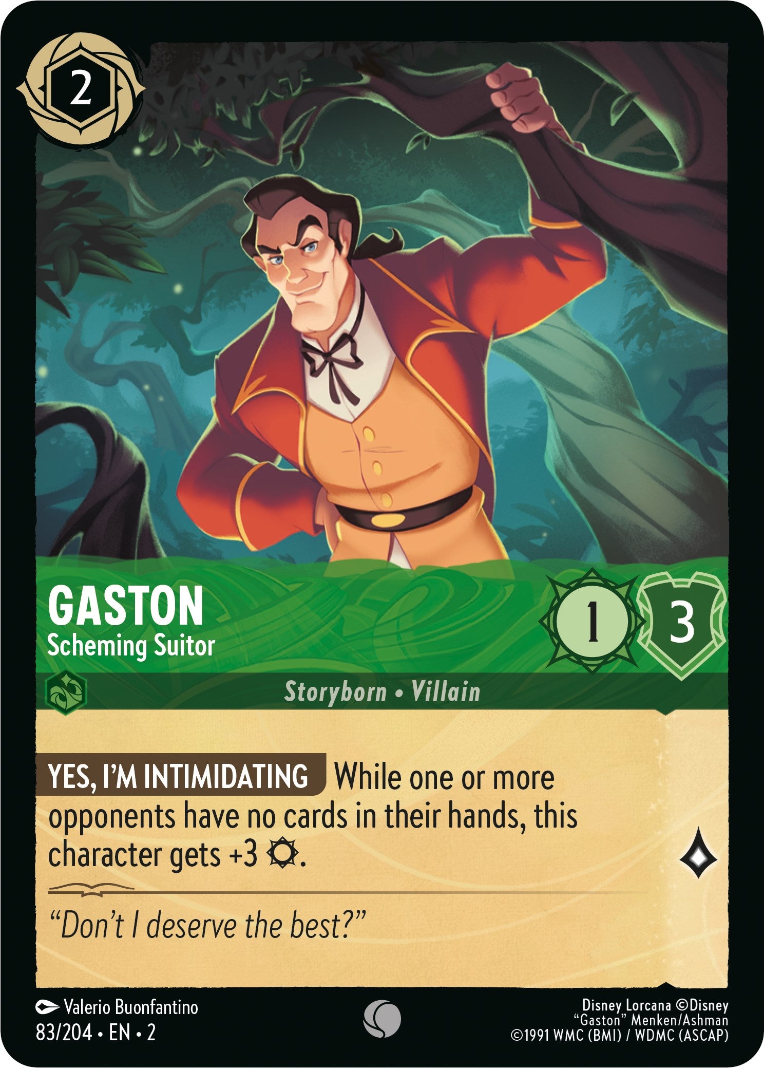 Gaston - Scheming Suitor (83/204) [Rise of the Floodborn] | North Valley Games